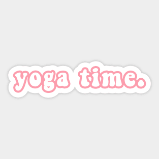 Yoga Time Sticker